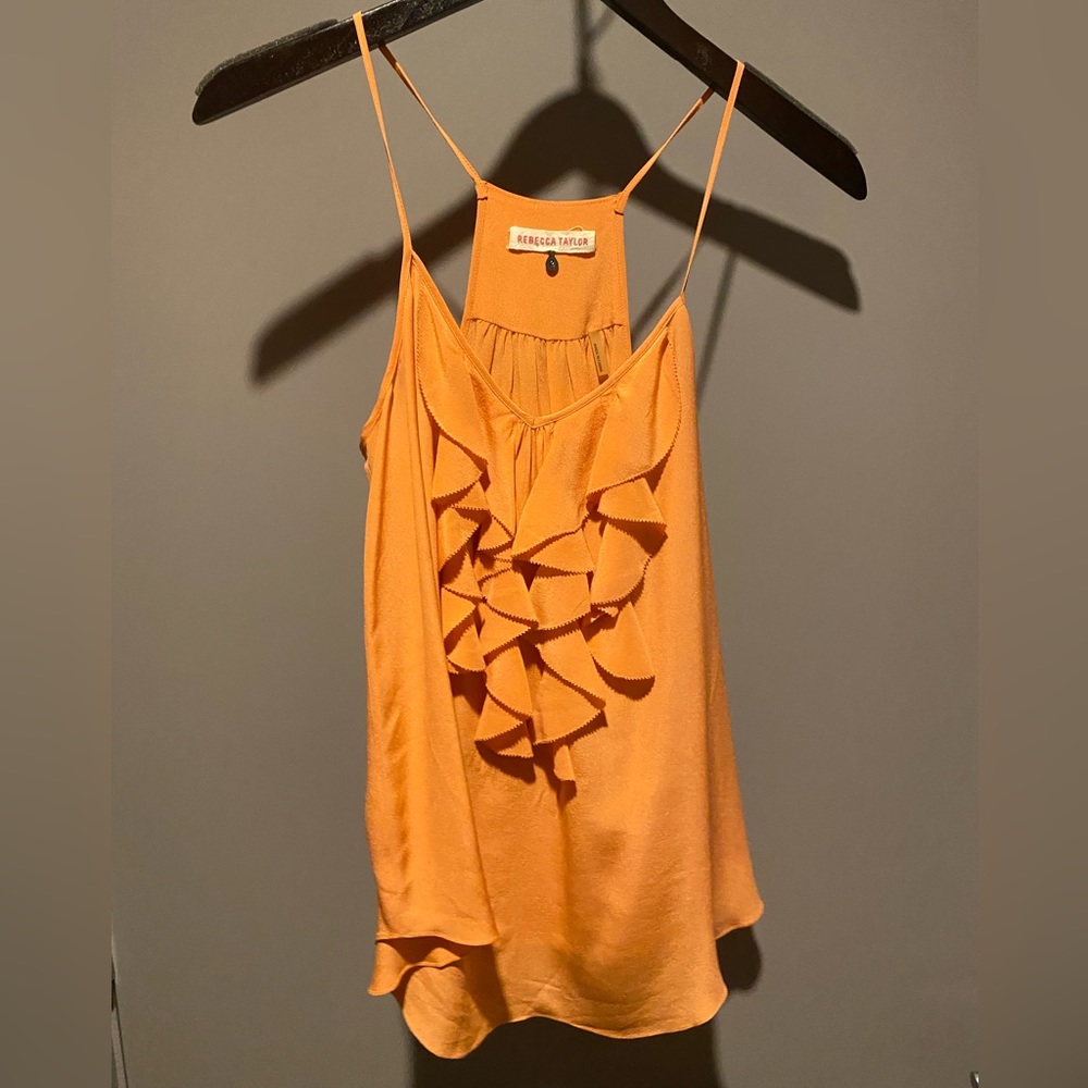 Rebecca Taylor Silk Peach Tank Size 2